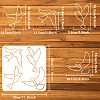 PET Hollow Out Drawing Painting Stencils DIY-WH0391-0517-2