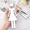 ABS Male & Female Bathroom Sign Stickers DIY-WH0181-20B-3