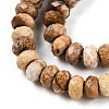 Natural Picture Jasper Beads Strands G-T141-34-3