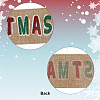 2 Rolls 2 Styles Christmas Printed Linen Ribbon OCOR-GF0002-72-7