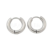 Tarnish Resistant 304 Stainless Steel Huggie Hoop Earrings EJEW-F111-16mm-P-2