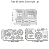 Vintage Stamp Theme Carbon Steel Cutting Dies Stencils DIY-WH0309-2007-6