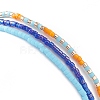 3Pcs 3 Style Natural Pearl & Glass Seed Beaded Stretch Bracelets Set for Women BJEW-JB08891-6