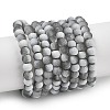 Frosted Crackle Glass Beads Strands GLAA-U001-4mm-M06-1