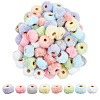 80Pcs 8 Colors Imitation Rabbit Hair European Beads FIND-PH0027-68B-1
