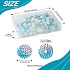 200Pcs 10 Styles Imitation Pearl & Opaque Acrylic Berry Beads OACR-FS0001-96A-4