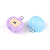 Opaque Resin Pendants RESI-T059-08-2