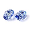 Handmade Foil Glass Beads Strands FOIL-N033-02B-3