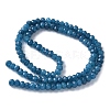 Dyed Natural Malaysia Jade Rondelle Beads Strands G-E316-2x4mm-54-4