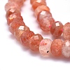 Natural Sunstone Beads Strands G-O170-68B-3