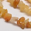 Natural Yellow Aventurine Chip Beads Strands G-L269-36-2