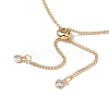 2Pcs 2 Colors 304 Stainless Steel Curb Chain Bracelet Slider Making AJEW-JB01244-4