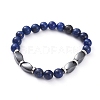 Natural Mixed Gemstone Beads Stretch Bracelets BJEW-JB04980-2
