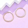Ion Plating(IP) 304 Stainless Steel Huggie Hoop Earrings EJEW-F111A-25mm-G-5