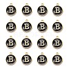 Golden Plated Alloy Charms LS-ENAM-S118-02B-2