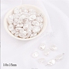 ABS Plastic Imitation Pearl Beads PEAR-WH0004-03-1