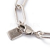 Brass Paperclip Chain Bracelets BJEW-H537-10AS-2