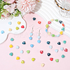200Pcs 10 Colors Pearlized Handmade Porcelain Beads PORC-SC0001-49-4