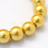 Baking Paint Pearlized Glass Pearl Round Bead Strands HY-Q003-6mm-31-2
