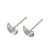 Non-Tarnish Earring Cabochon Settings 304 Stainless Steel Ear Studs Blank Settings X-STAS-Q170-08-4