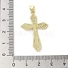 Rack Plating Brass Micro Pave Cubic Zirconia Pendants KK-C052-10A-G-3