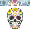 Halloween Theme Luminous Body Art Tattoos Stickers SKUL-PW0002-093-28-1