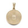304 Stainless Steel Coin Pendants X-STAS-F183-01G-A-2