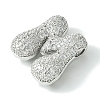 Rack Plating Brass Cubic Zirconia Pendants KK-S378-02P-M-2