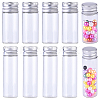 20Pcs 2 Styles Column Glass Screw Top Bead Storage Tubes CON-YW0001-89-1