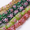 Handmade Bumpy Lampwork Beads Strands LAMP-K027-07-1