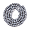 Opaque Solid Color Imitation Jade Glass Beads Strands EGLA-A044-P4mm-D10-3