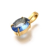 Ion Plating(IP) 304 Stainless Steel Rhinestone Pendants STAS-A104-11G-08-2