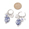 304 Stainless Steel Dangle Hoop Earrings EJEW-JE06737-02-4