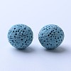 Unwaxed Natural Lava Rock Beads G-F325-8mm-14-1