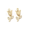Brass Micro Pave Cubic Zirconia Pendants KK-A275-04B-G-1
