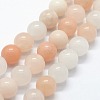Natural Pink Aventurine Beads Strands X-G-I199-22-8mm-1