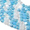 Electroplated Glass Beads Strands EGLA-A048-01A-03-2