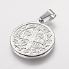 Non-Tarnish 304 Stainless Steel Pendants LS-STAS-E117-04P-2