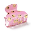 Smiling Face Pattern Acrylic Claw Hair Clips PHAR-G004-05-2