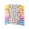 10Pcs 10 Style Inspirational Word Stretch Bracelets Set BJEW-JB07528-1