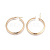 304 Stainless Steel Pendants and Hoop Earring Jewelry Sets SJEW-L140-E01-G-2