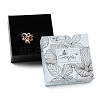 Flower Print Cardboard Paper Jewelry Storage Boxes LS-CON-P022-01A-3