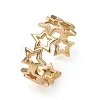 Adjustable Brass Cuff Rings X-RJEW-G105-03G-1