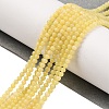 Natural Lemon Jade Bead Strands G-A130-2mm-M02-1