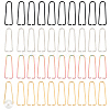 Unicraftale 40Pcs 4 Colors Ion Plating(IP) 304 Stainless Steel Triangle Rings STAS-UN0046-70-1
