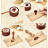 Brass Wax Seal Stamps with Wood Handle AJEW-WH0412-0104-3