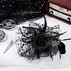 Polyester Mesh Hair Bands OHAR-WH0034-11-5