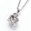 304 Stainless Steel Pendant Necklaces NJEW-L150-11-3
