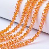 Electroplate Glass Beads Strands EGLA-A034-T1mm-B16-1