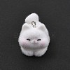 Flocky Resin Pendants FIND-A061-02A-2